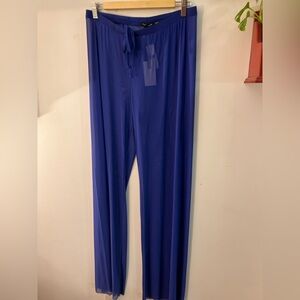 Good American Blue Sheer Mesh Pants L BNWT